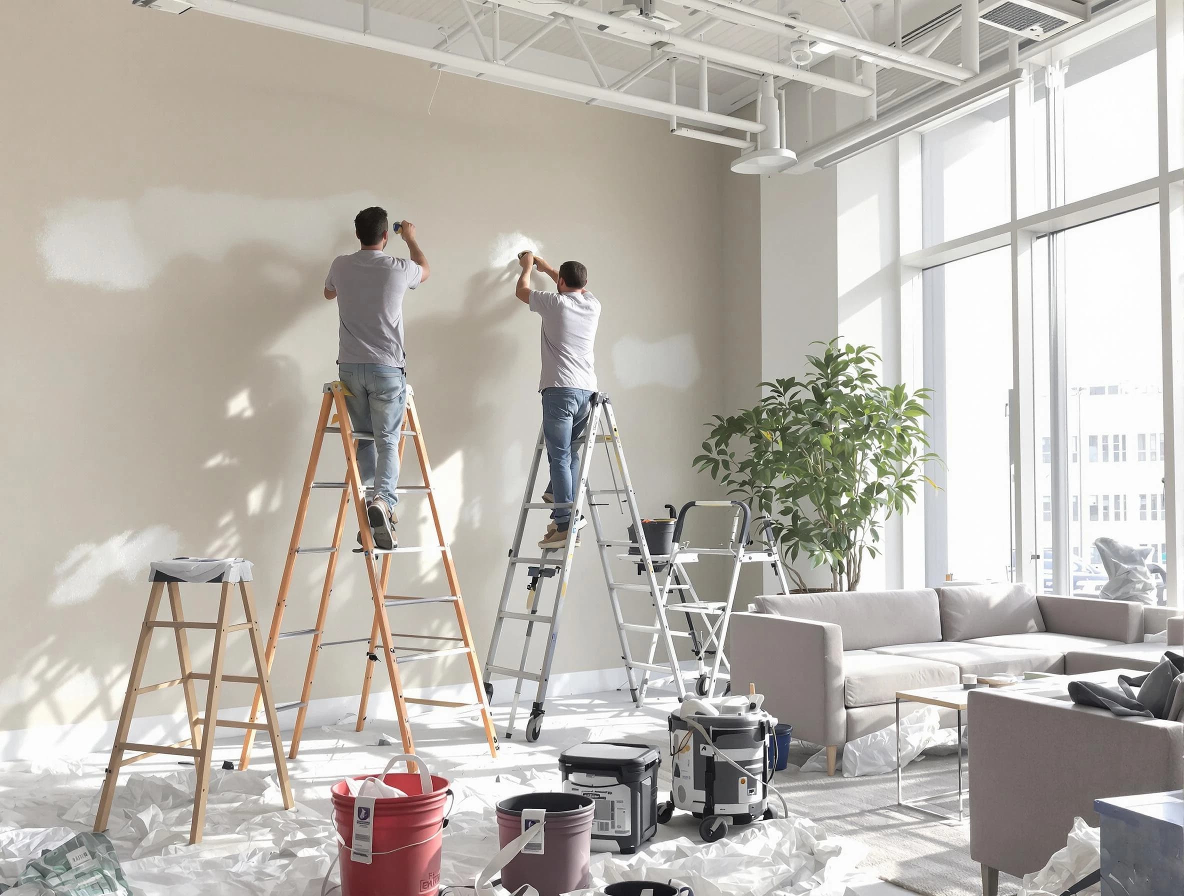 Brunswick House Painters delivering commercial painting services in Brunswick, OH