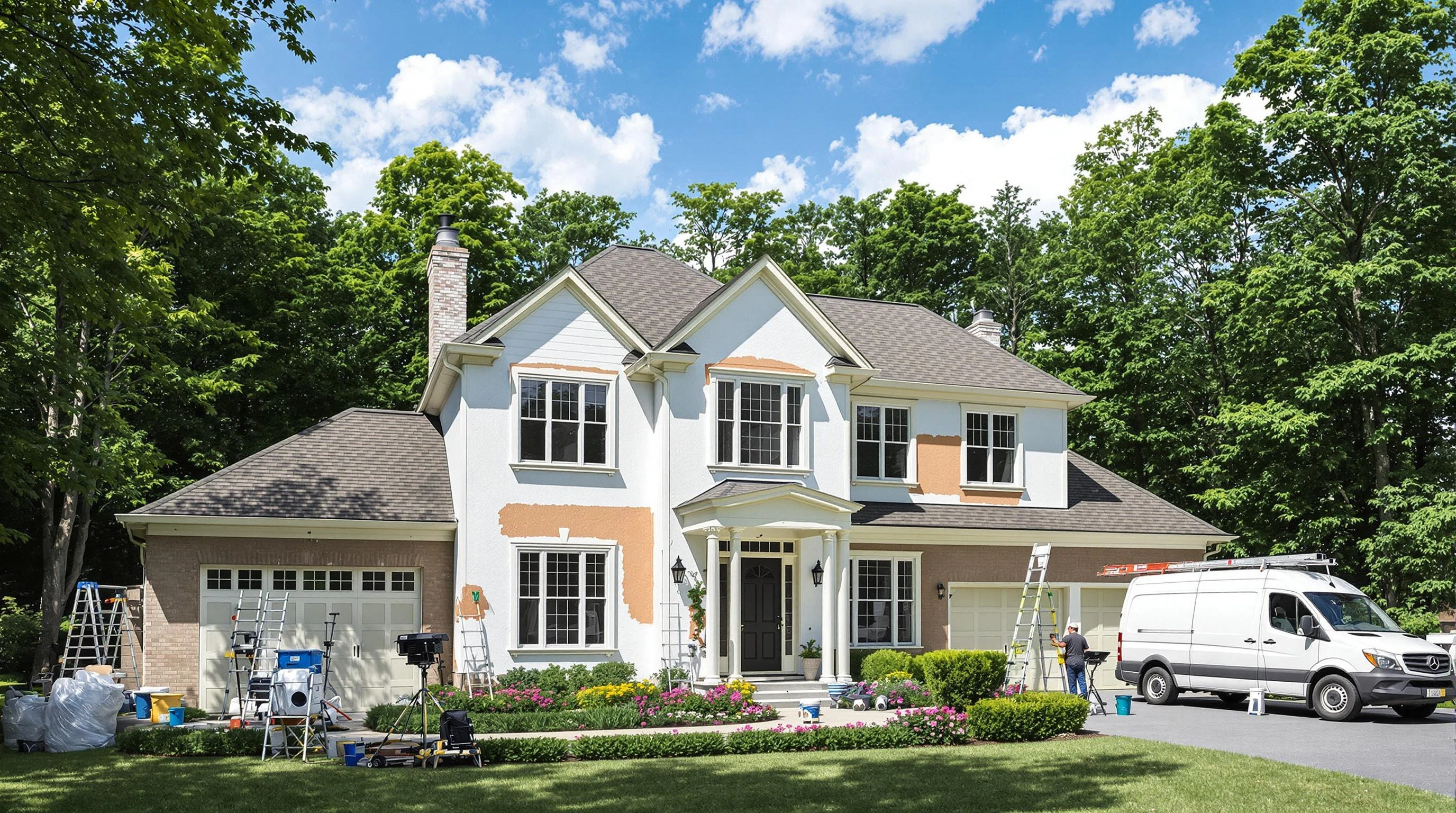 Brunswick House Painters painting crew working in North Royalton, OH