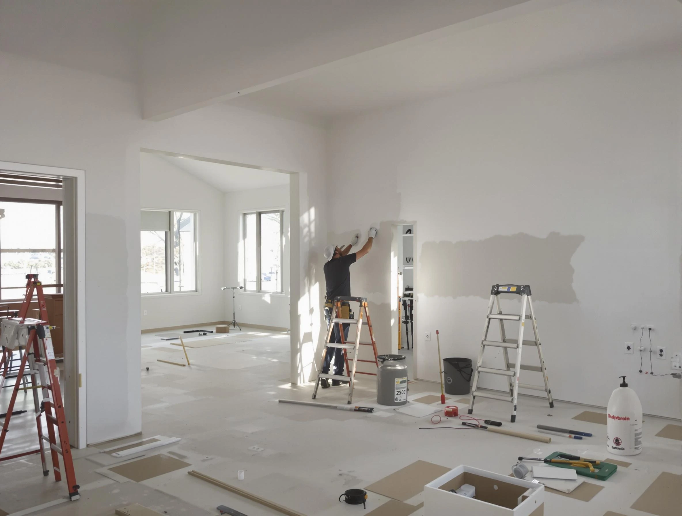 Detailed drywall installation with Brunswick House Painters in Brunswick